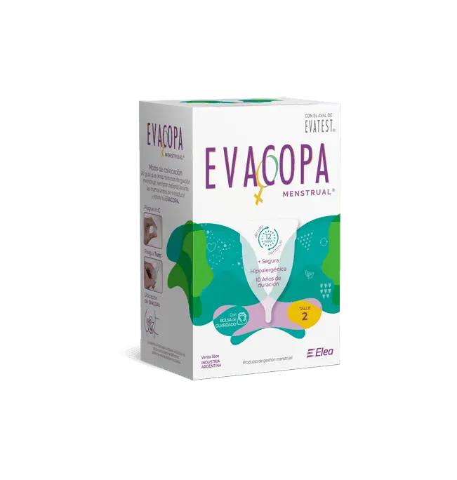 Caja de la copa menstrual EVACOPA talla 2